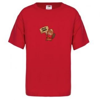 T-shirt rouge pour enfant « fête du Canada »